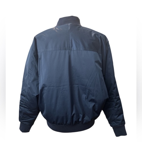 Athleta x Simone Biles Sateen Bomber Jacket Navy Blue Size Medium - Picture 4 of 10